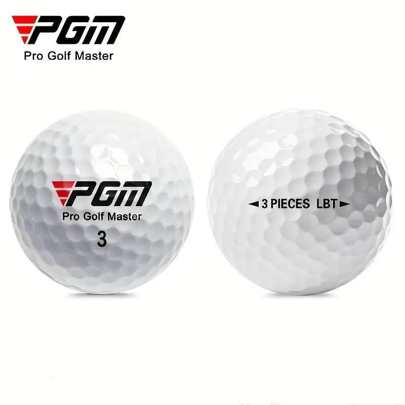 5pcs White Three-Layer Golf Balls – 44g, Hardness 80, Game-Ready Golf Accessories