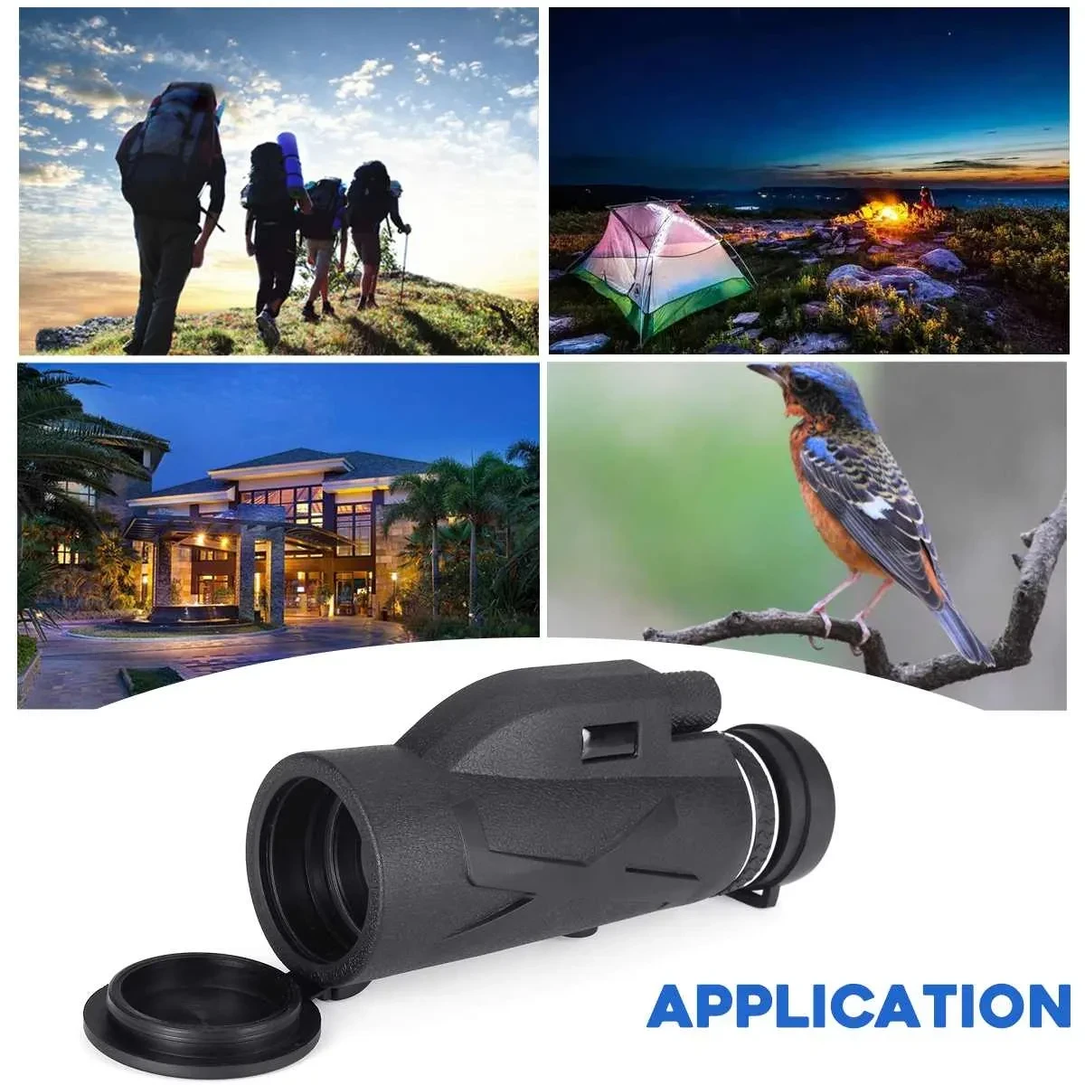 High-Definition Long-Distance Monocular Telescope - 10X Magnification, Portable for Bird Watching, Camping, Hunting & Travel - Perfect Gift for Thanksgiving, Halloween, Christmas