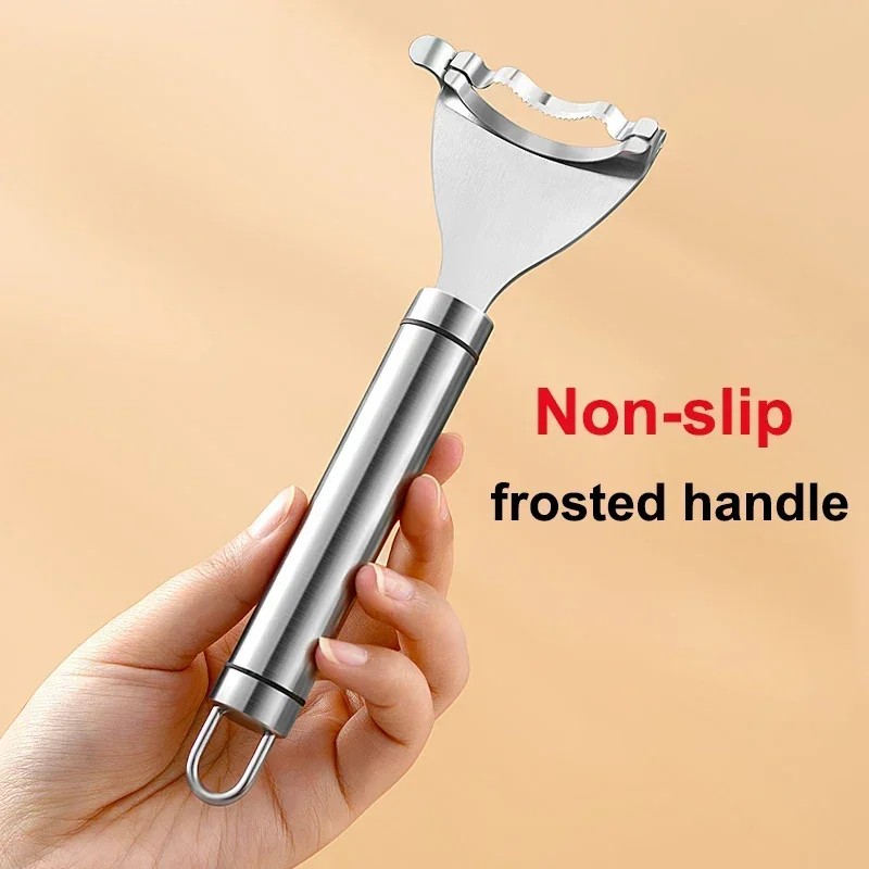 Stainless Steel Serrated Corn Peeler – Efficient Corn Shaver, Thresher & Multi-Functional Kitchen Gadget