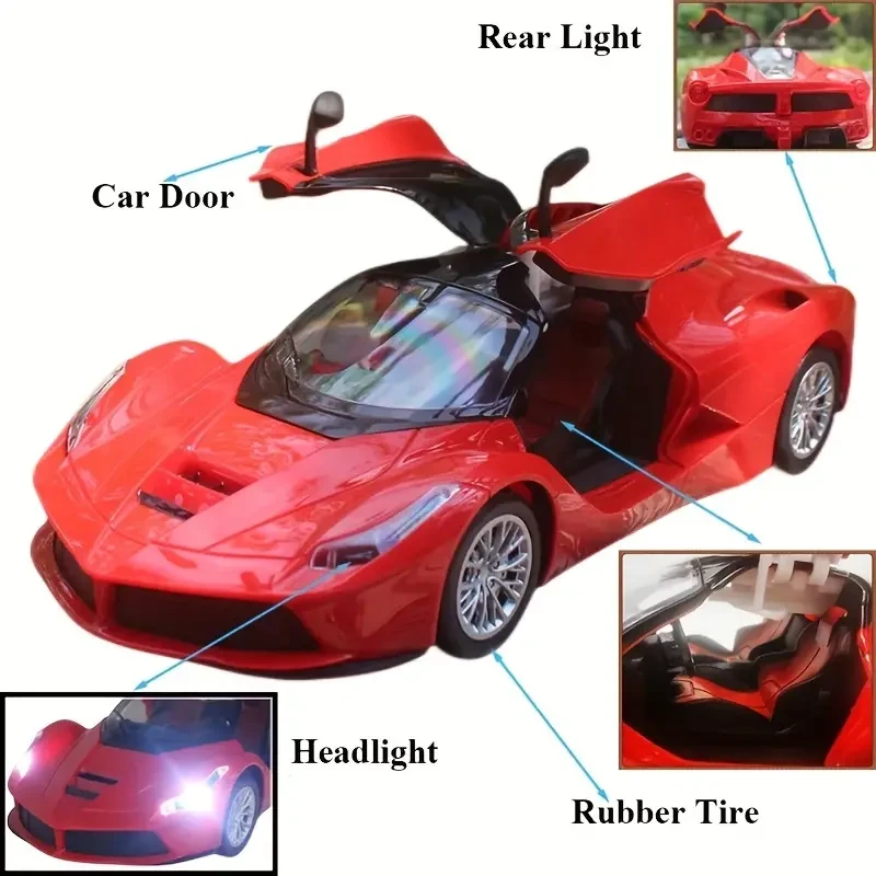 Electric RC Car with Opening Doors – Remote Control Vehicle Toy