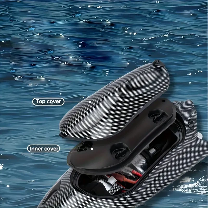 High-Speed 390 Motor RC Boat – Turbine-Powered Electric Speedboat