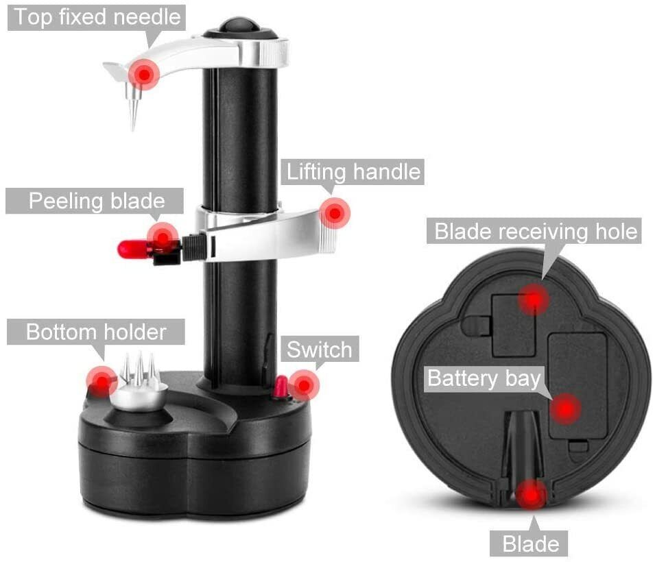 Multifunction Electric Peeler – Automatic Stainless Steel Vegetable & Fruit Peeler