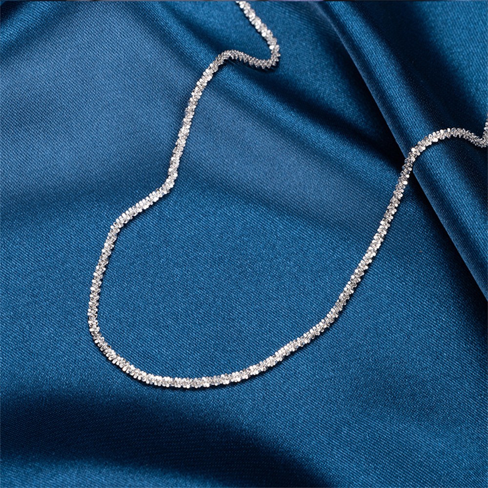 2PCS Sparkling Silver Anklet Set – Elegant Copper Ankle Bracelets for Women