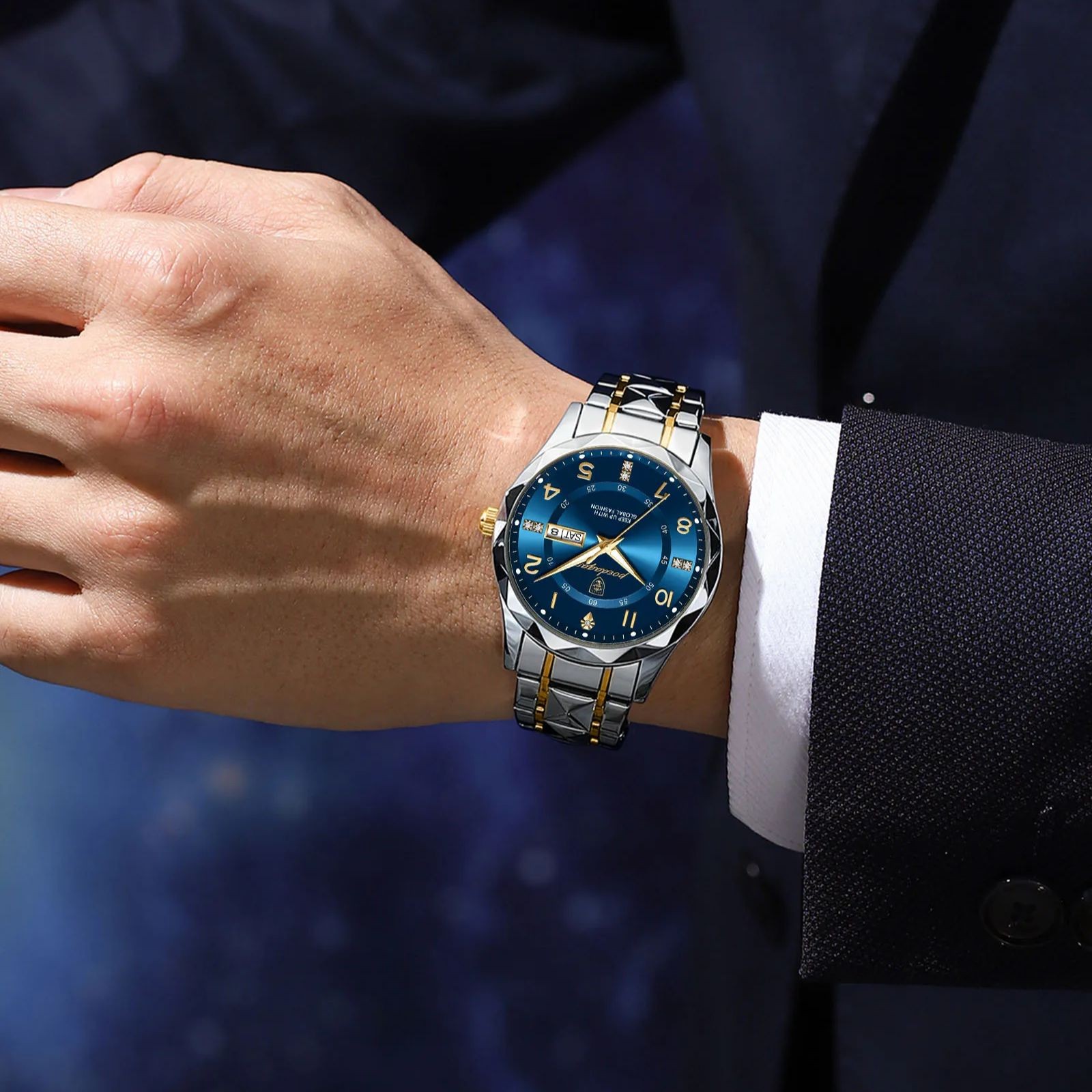 POEDAGAR Luxury Men’s Quartz Watch