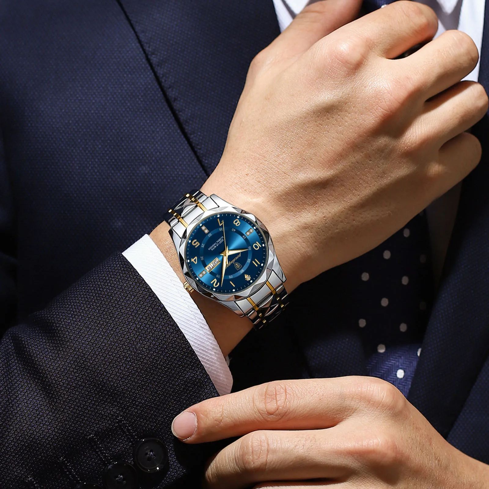 POEDAGAR Luxury Men’s Quartz Watch