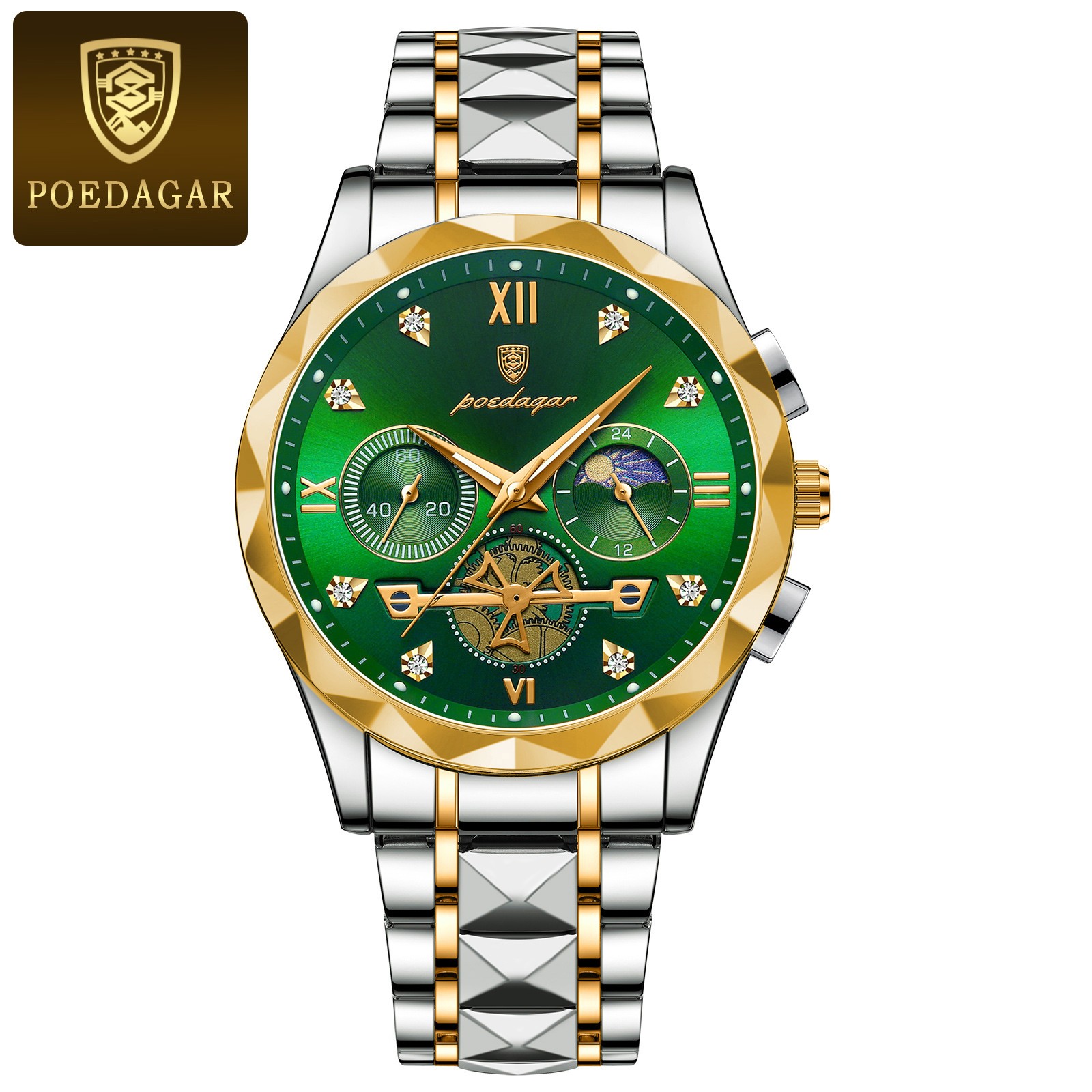POEDAGAR Luxury Men’s Quartz Chronograph Watch