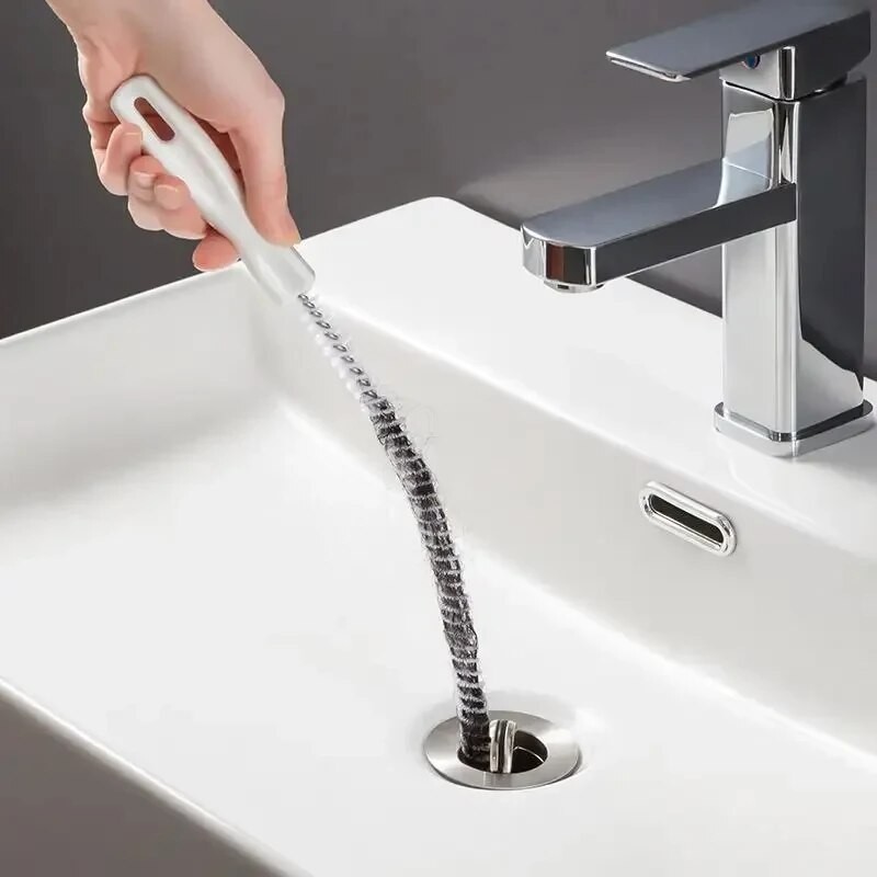 45cm Pipe Unclogger – Drain Hair Cleaner & Sink Cleaning Brush Tool