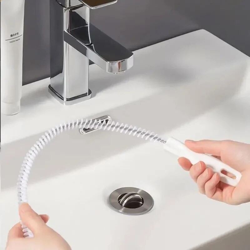 45cm Pipe Unclogger – Drain Hair Cleaner & Sink Cleaning Brush Tool