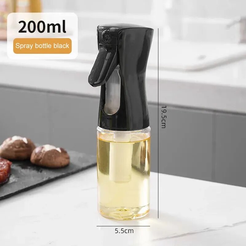 1Pc Oil Spray Bottle – 200/300/500ML Kitchen Olive Oil Mist Sprayer