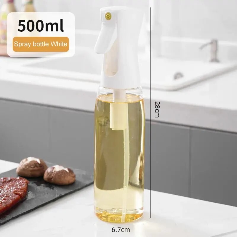 1Pc Oil Spray Bottle – 200/300/500ML Kitchen Olive Oil Mist Sprayer