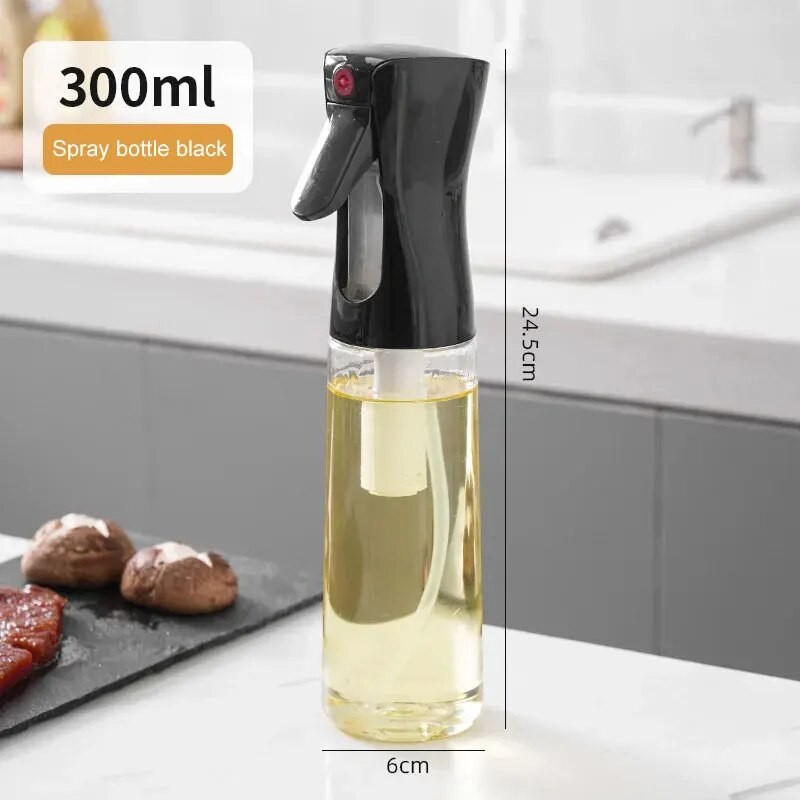 1Pc Oil Spray Bottle – 200/300/500ML Kitchen Olive Oil Mist Sprayer