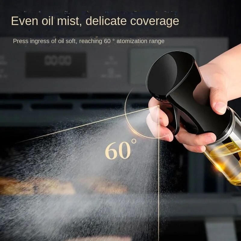 1Pc Oil Spray Bottle – 200/300/500ML Kitchen Olive Oil Mist Sprayer