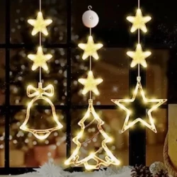 Christmas Decoration Atmosphere Suction Cup Painted LED Light