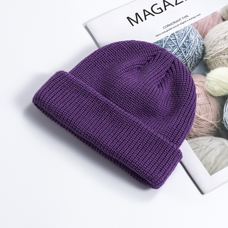Rimiut Knitted Wool Beanie – Simple Warm Skull Cap