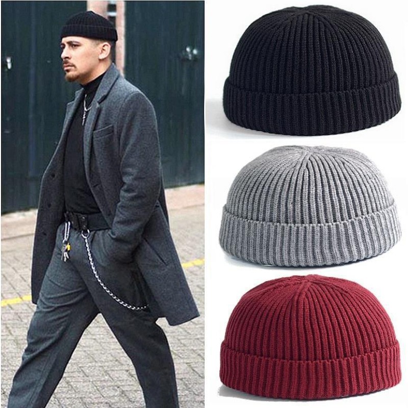 Rimiut Knitted Wool Beanie – Simple Warm Skull Cap