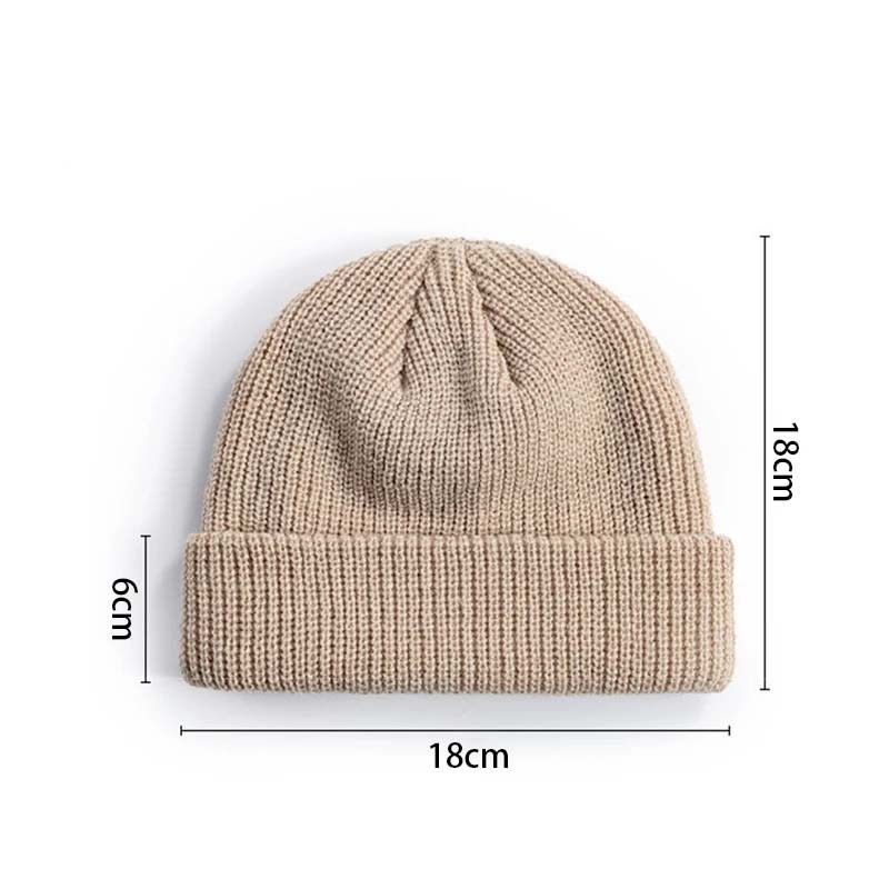 Rimiut Knitted Wool Beanie – Simple Warm Skull Cap