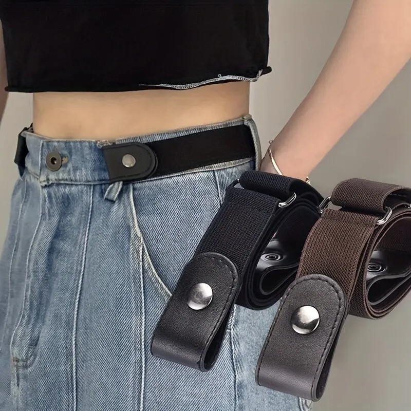 Simple & Fashionable Elastic Belt – Adjustable Woven Invisible Seamless Belt