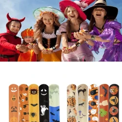 PVC Slap Cartoon Ring Pat Bracelet Event Party Gift