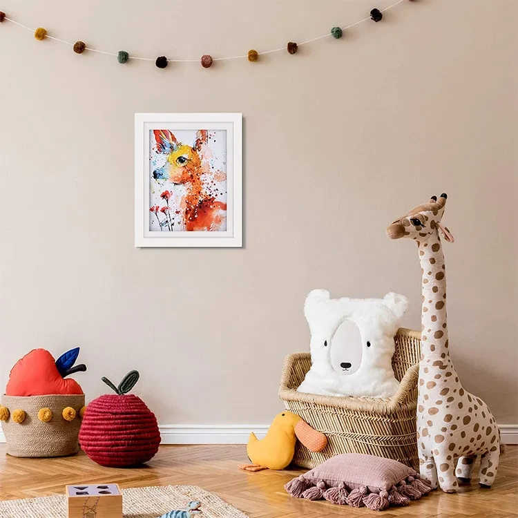Children's Magnetic Art Photo Frame Flip Wooden Photo Frame