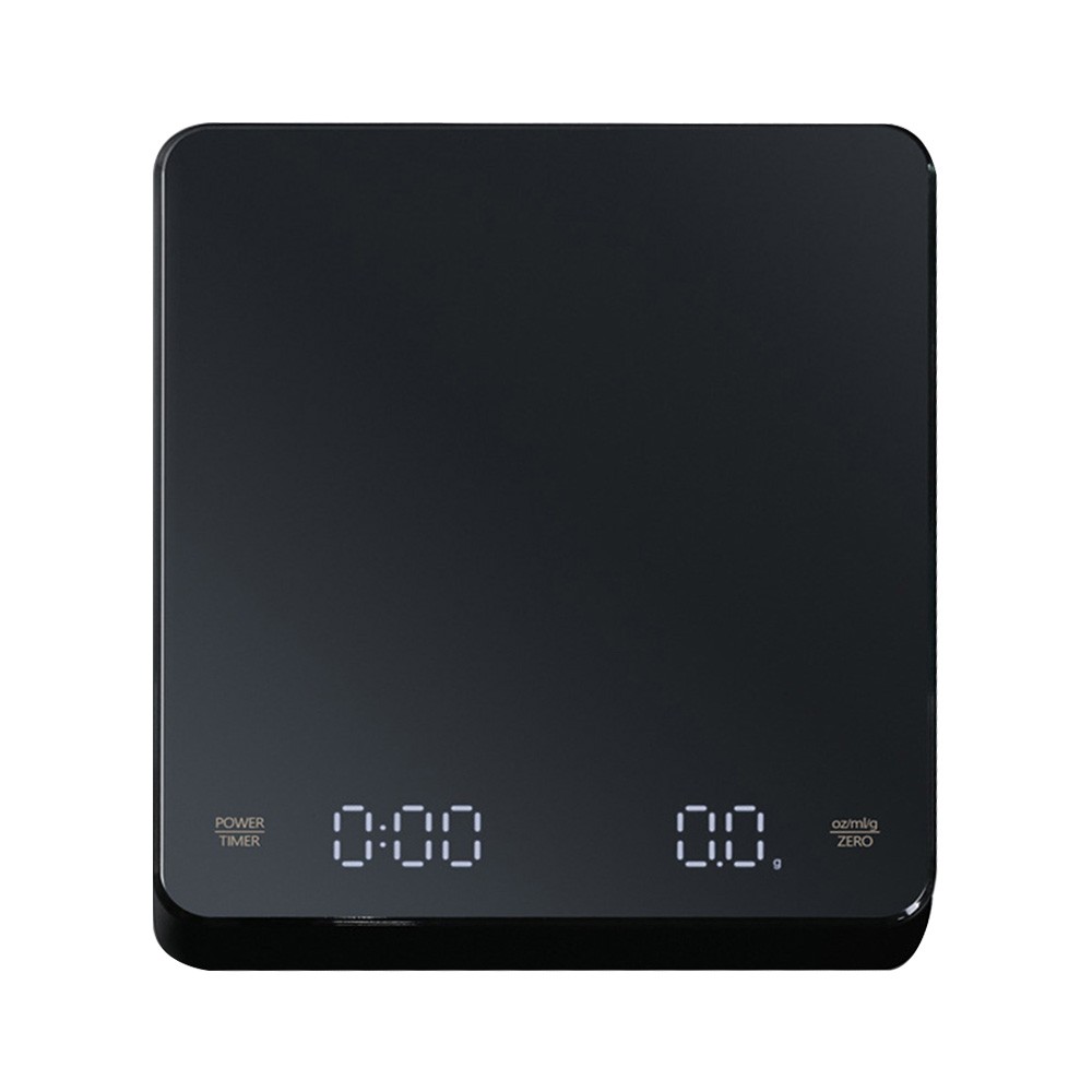 Digital Coffee Scale with Timer – LED Display, USB Rechargeable