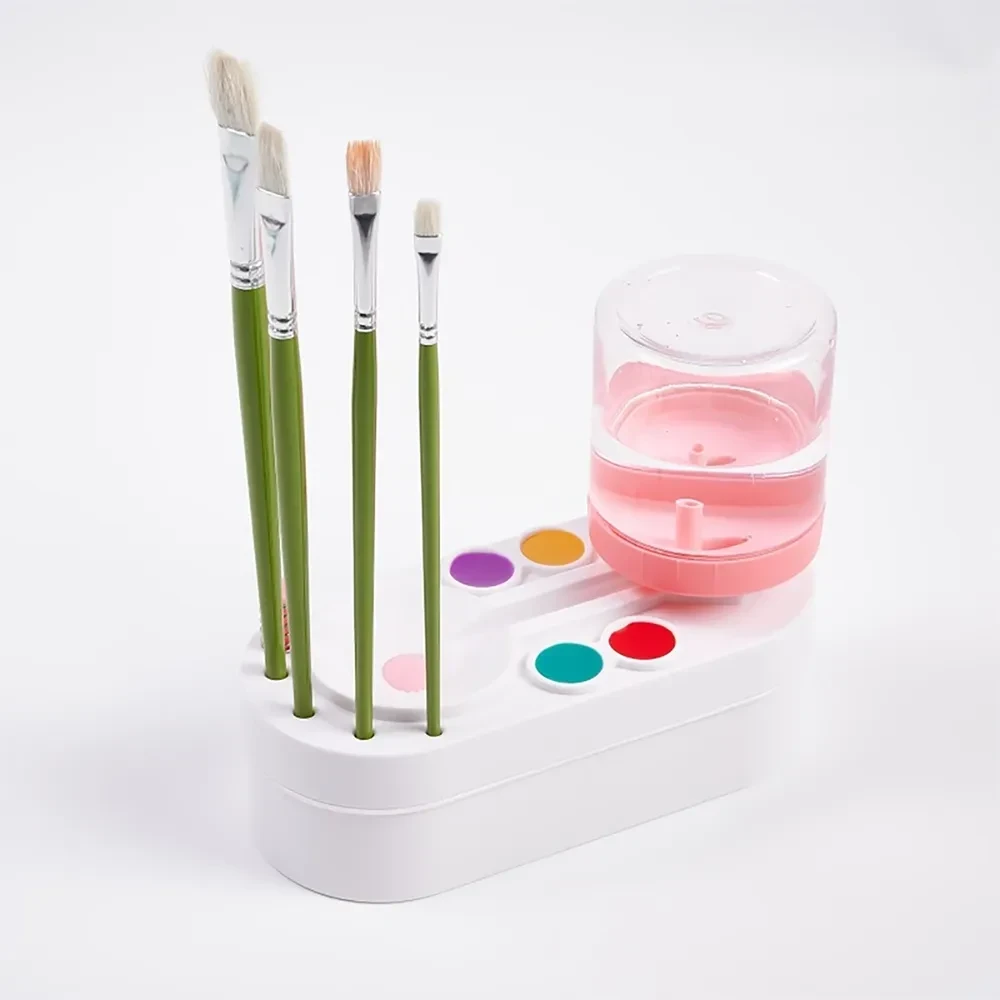 Paint Brush Cleaner Watercolor Brush Rinser With Drain Cleaner Rinse Cup Paint Water Dispenser Oil Paint Brush Cleaner