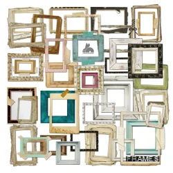 Retro Hand Account Border Sticker Photo Frame Decoration
