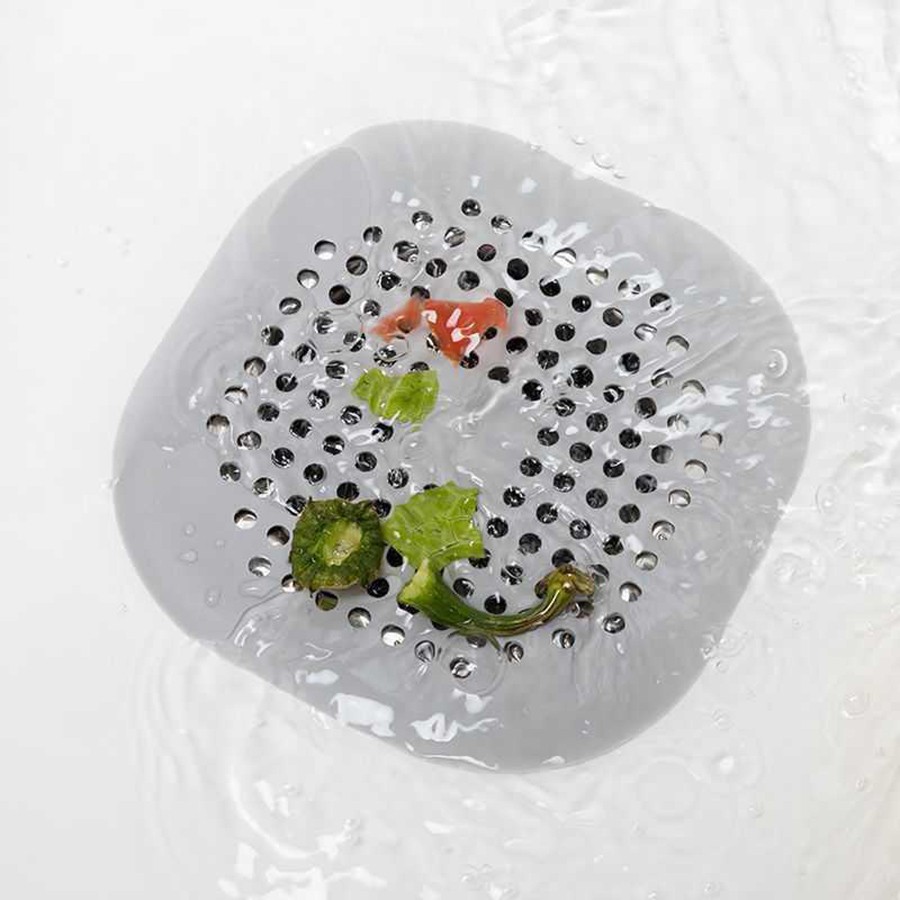 Square Silicone Floor Drain Cover – Bathroom Sewer Hair Filter and Floor Drain Mat