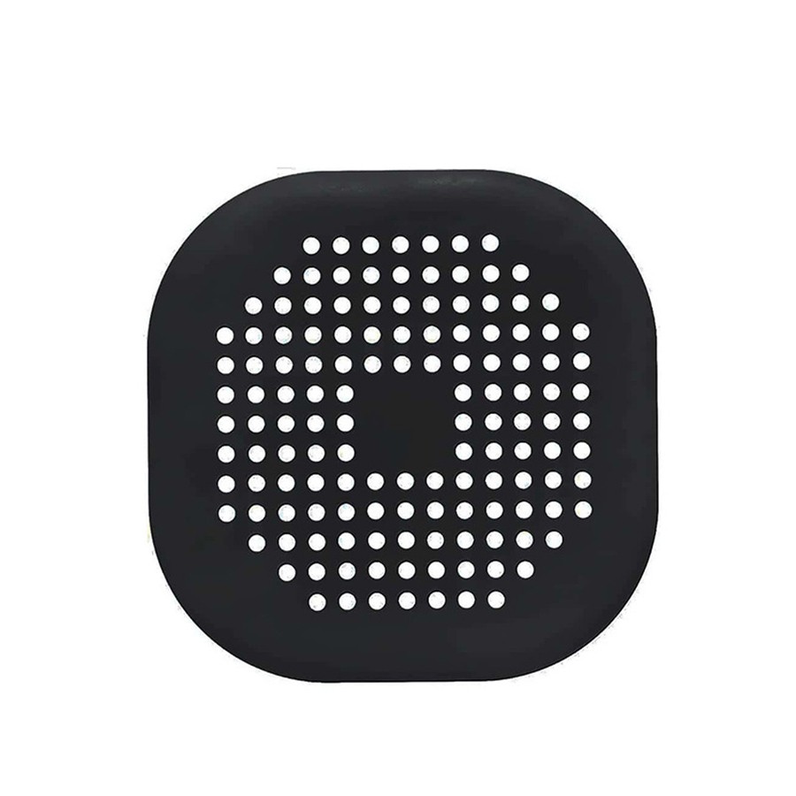 Square Silicone Floor Drain Cover – Bathroom Sewer Hair Filter and Floor Drain Mat