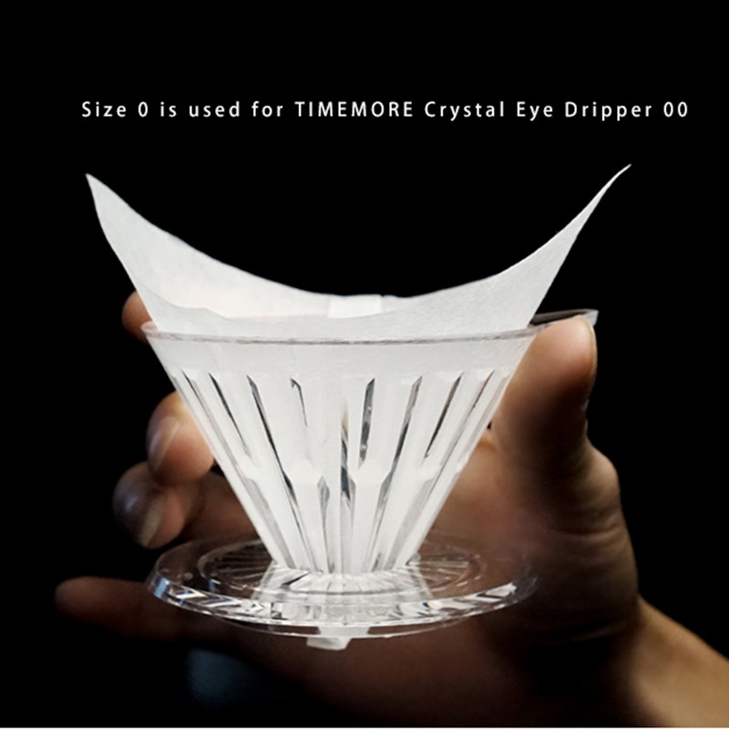 TIMEMORE Coffee Filter Paper – 50pcs V-Shaped Hand Drip Filter for Pour-Over