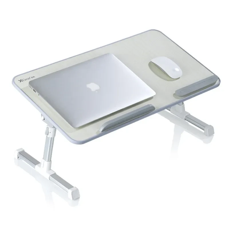 Portable Adjustable Lap Desk Bed Tray Table with USB, Light, Fan & Drawer