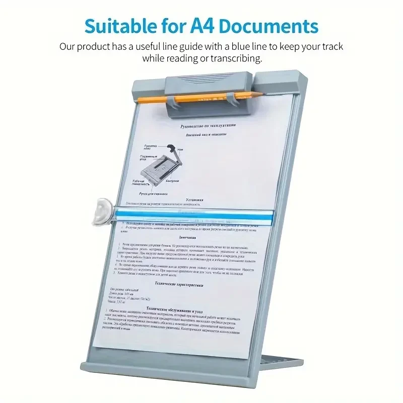 Versatile Foldable ABS Desk Organizer - Clip-On File Holder, Typing Stand & Bookshelf for Reading and Writing, for Return School