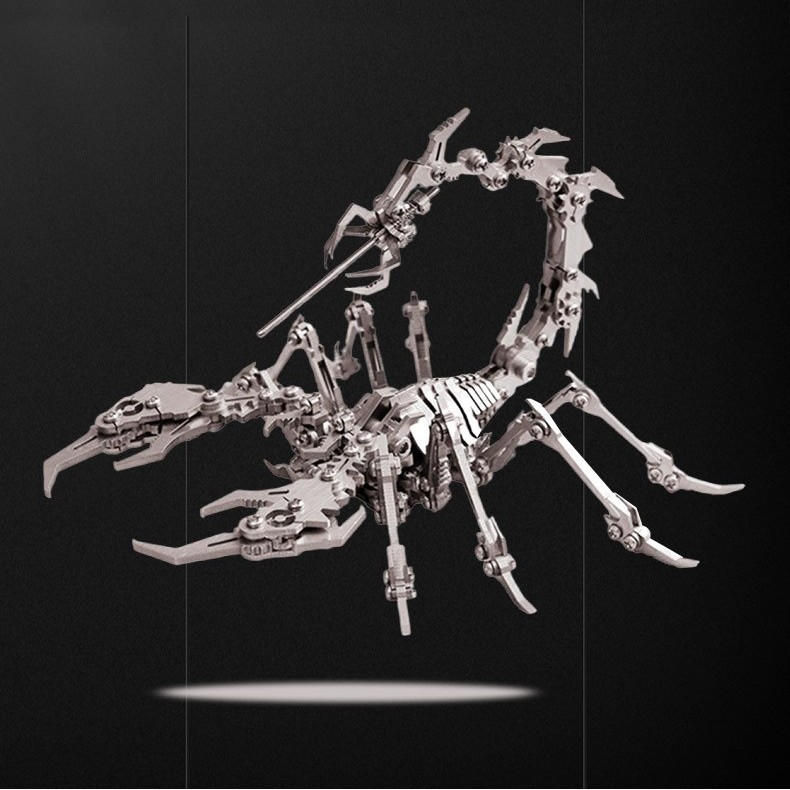 ROBOTIME ROKR 3D Metal Puzzles Emperor Scorpion For Adults To Build, Gift For Teen Adults 123 Pcs MI04