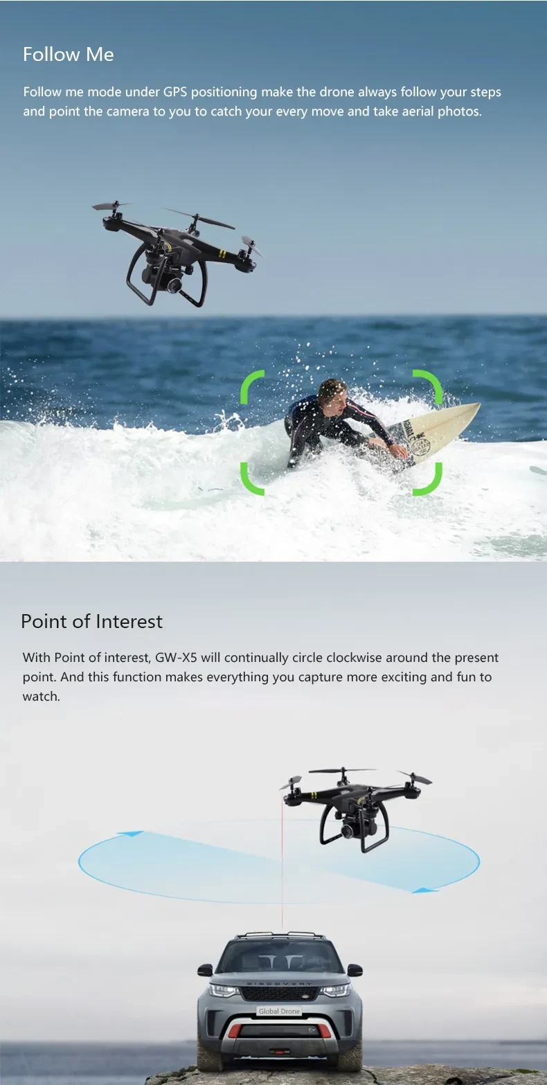 5G Image Transmission ESC Camera With Long Battery Life