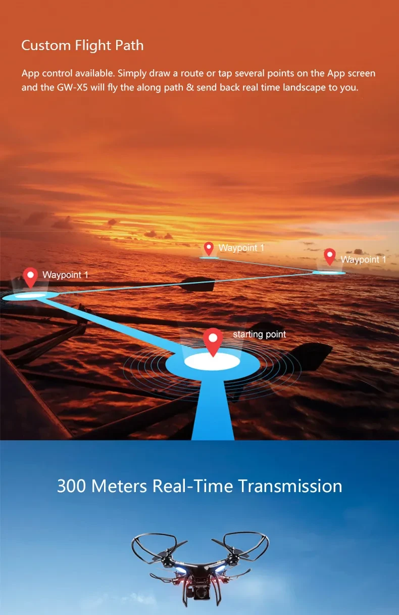 5G Image Transmission ESC Camera With Long Battery Life
