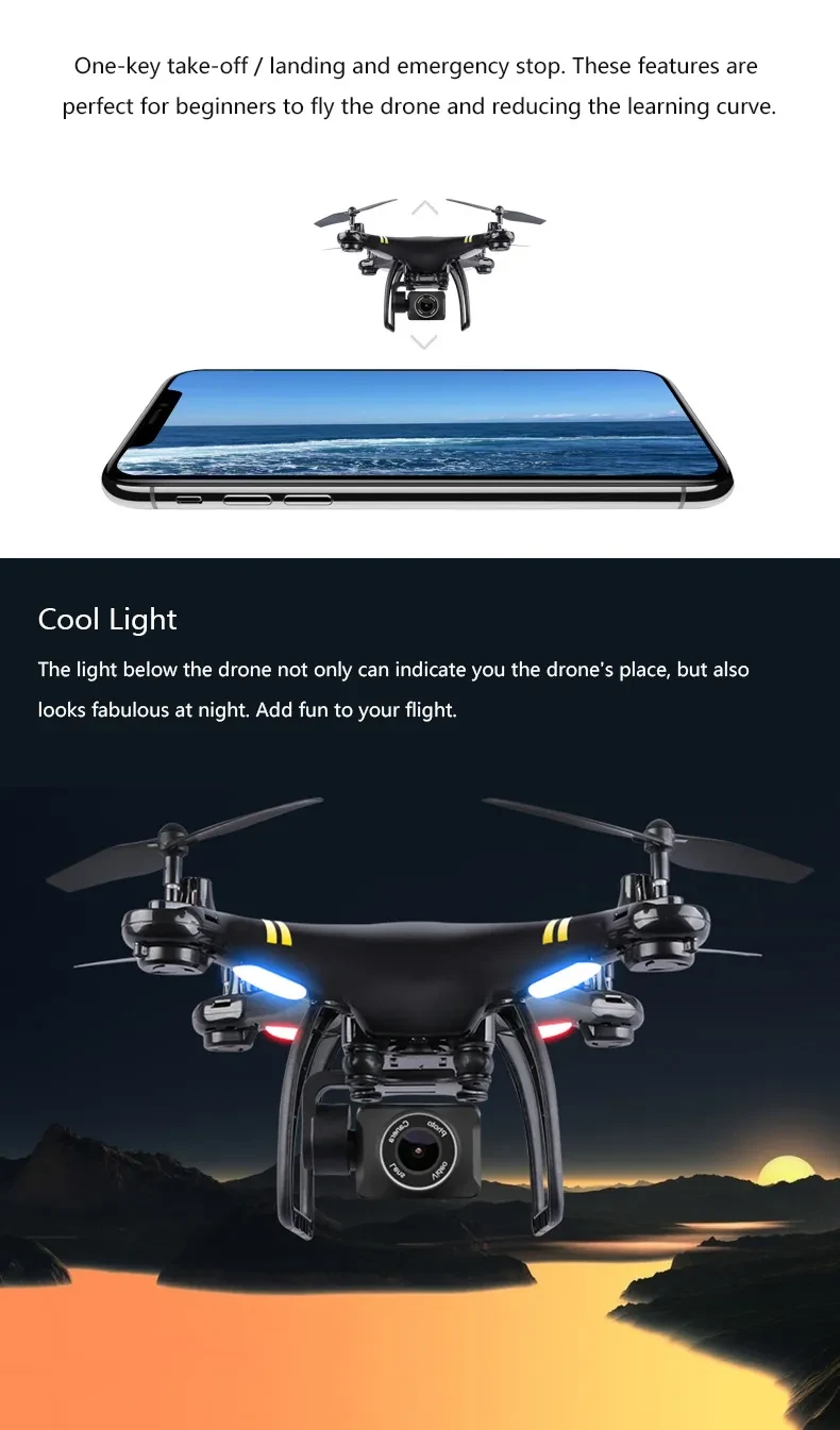 5G Image Transmission ESC Camera With Long Battery Life