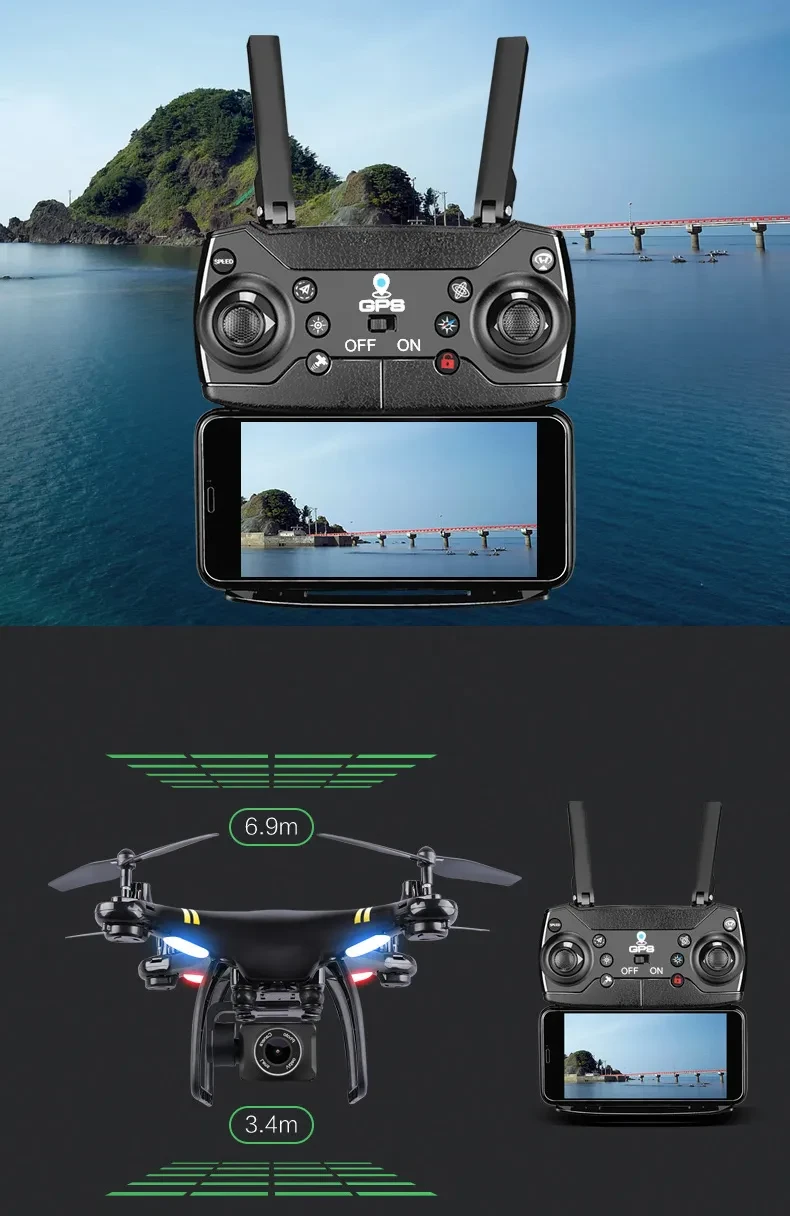 5G Image Transmission ESC Camera With Long Battery Life