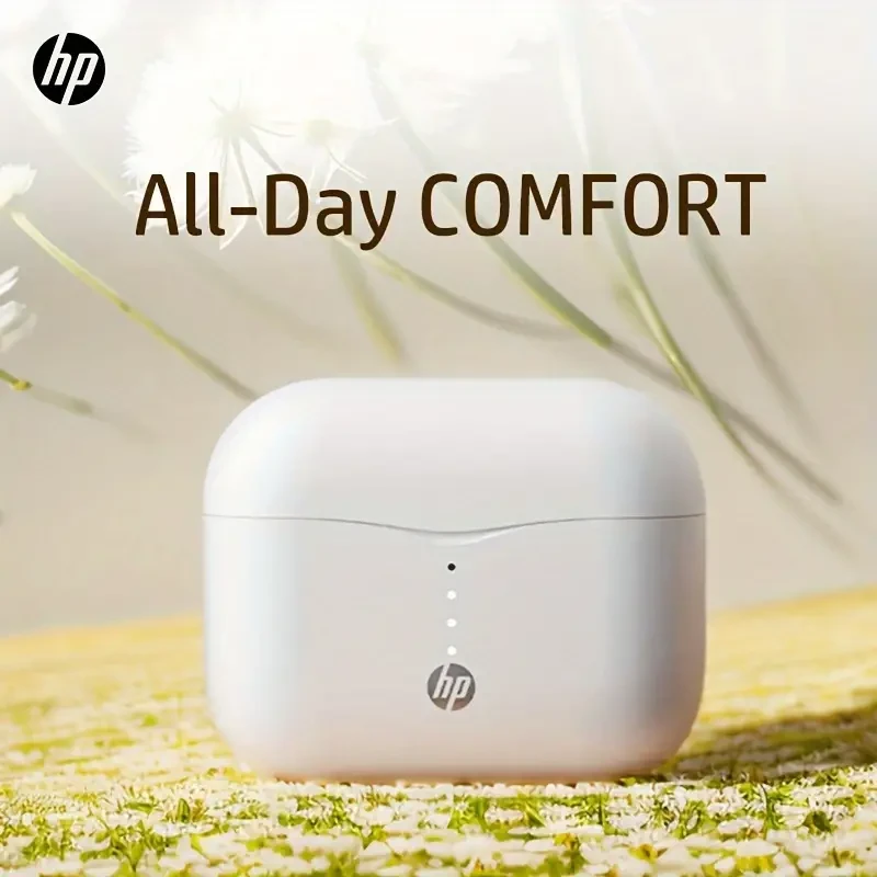HP H23A True Wireless Earbuds with Touch Volume Control, 13mm HiFi Open-Back Speaker, Tangle-Free Type-C Cable, No Noise Control, Condenser Mic, 300mAh Lithium Polymer Battery, BT 5.3 – Compatible with Cellphones