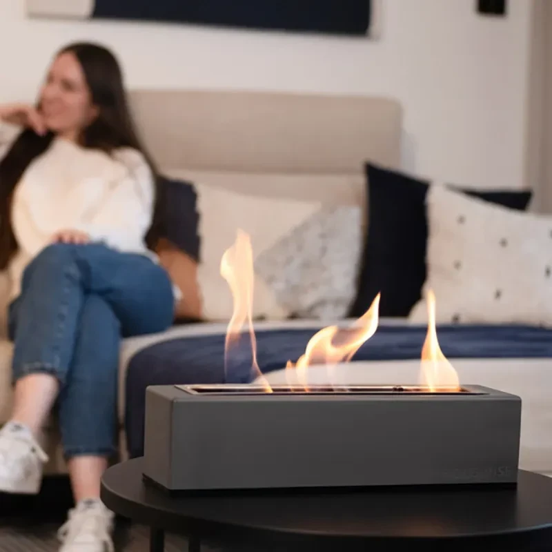 Indoor Fire Pit Mini Alcohol Lamp Fireplace Glass Table Accessories Personal Fireplace Indoor And Outdoor Camping Rectangle Fire Pit Alcohol Fireplace