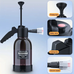 2L Car Washing Foam Spray Pot – Hand Pressure Spray with Pressure Relief Valve