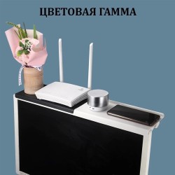 Computer & TV Screen Storage Rack – Wireless Router & Set-Top Box Organizer, No-Perforation Bracket