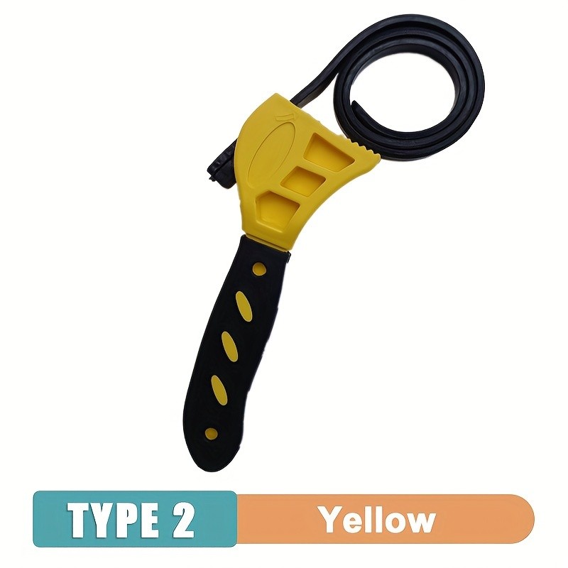 6-Inch Belt Wrench – Adjustable Oil Filter Strap Spanner for Disassembly and Removal
