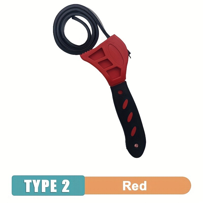 6-Inch Belt Wrench – Adjustable Oil Filter Strap Spanner for Disassembly and Removal