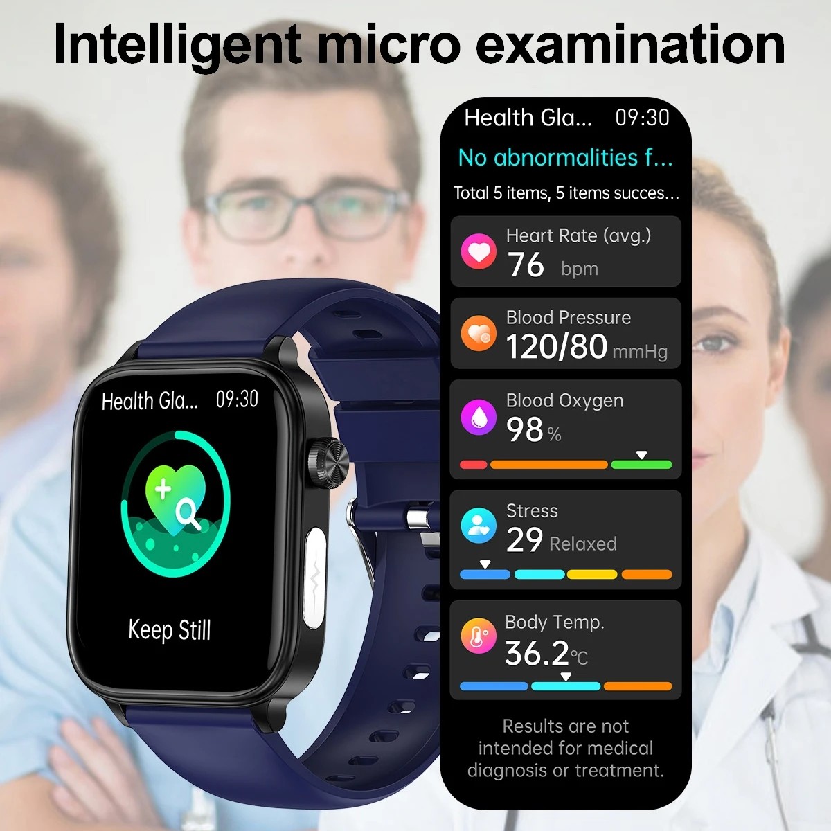 2024 AI Medical Diagnosis Smart Watch – Blood Lipids, Uric Acid, Blood Glucose Monitoring with ECG+PPG, Bluetooth Calls, and Health Tracking