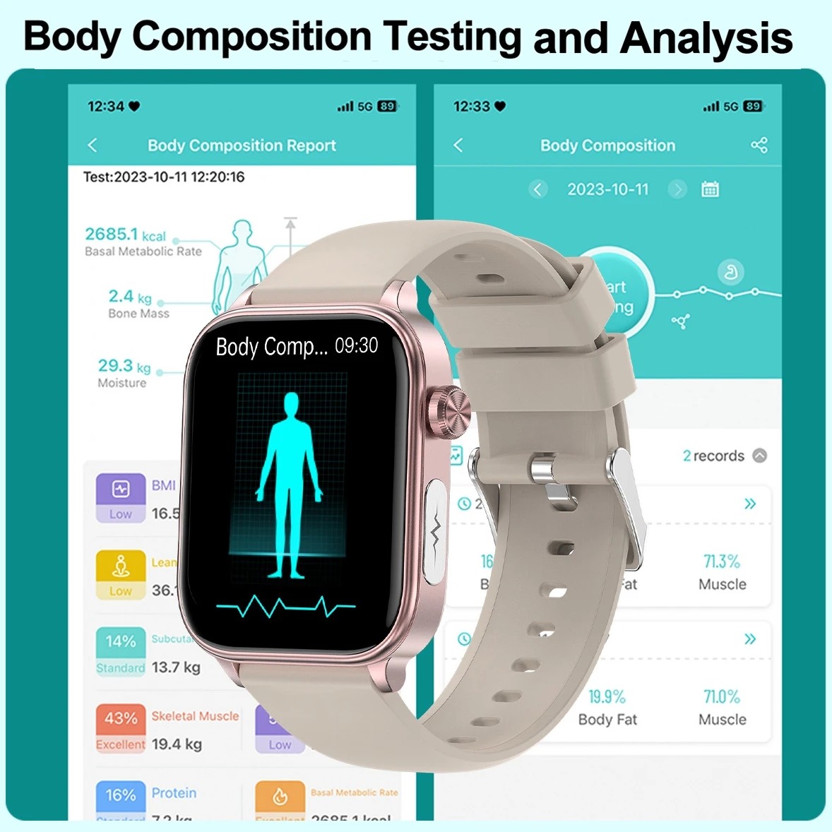 2024 AI Medical Diagnosis Smart Watch – Blood Lipids, Uric Acid, Blood Glucose Monitoring with ECG+PPG, Bluetooth Calls, and Health Tracking