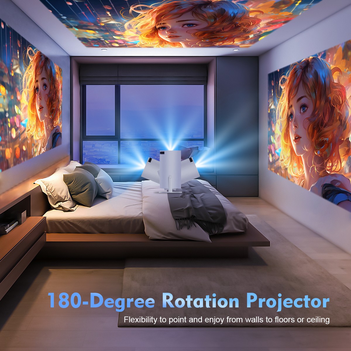 Magcubic HY300 Pro 4K Projector – Android 11, Dual WiFi 6, 260 ANSI Lumens, BT5.0, 1080P