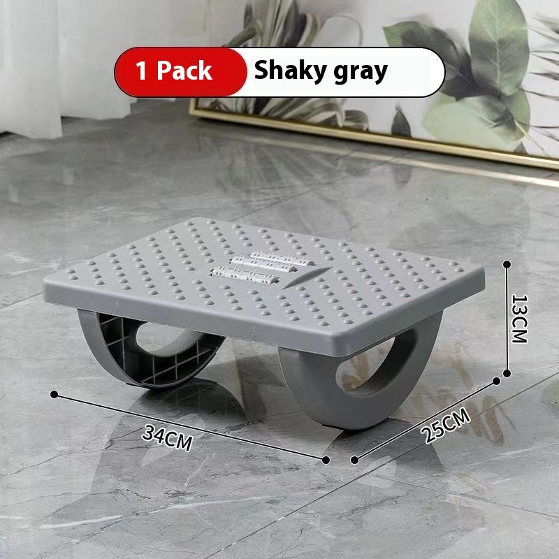 Ergonomic Under-Desk Foot Rest with Massage Rollers – Portable Foot Stool