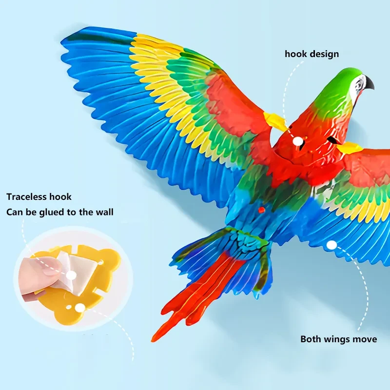 Automatic Moving Simulation Bird Interactive Cat Toy for Indoor Cats