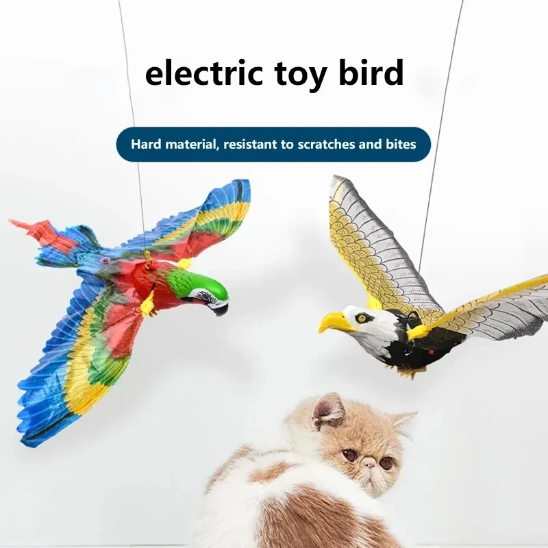 Automatic Moving Simulation Bird Interactive Cat Toy for Indoor Cats