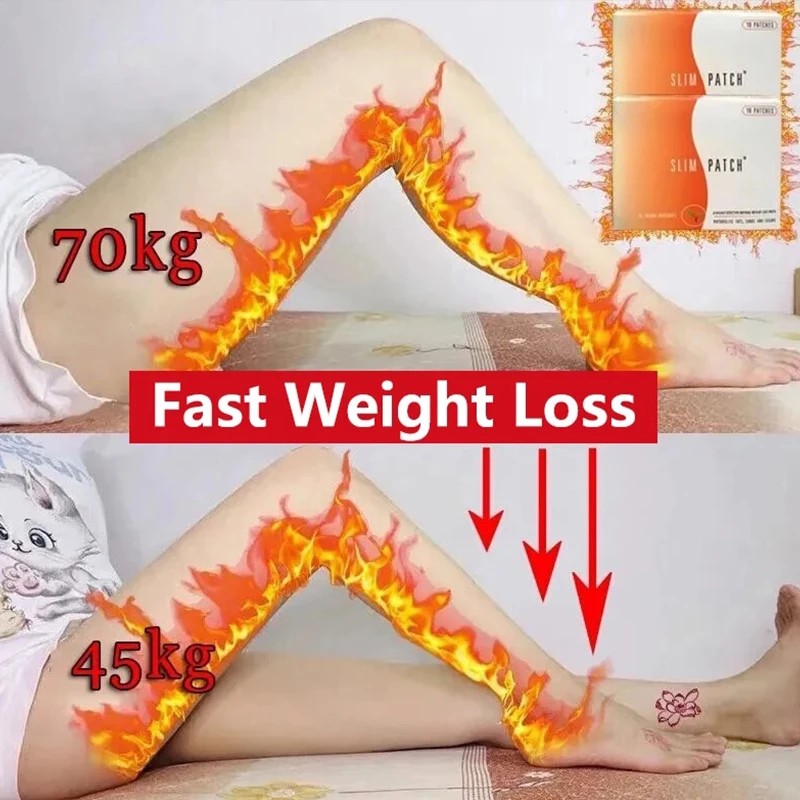 Slimming Navel Patch - 10pcs Burn Fat Waist and Belly Weight Loss