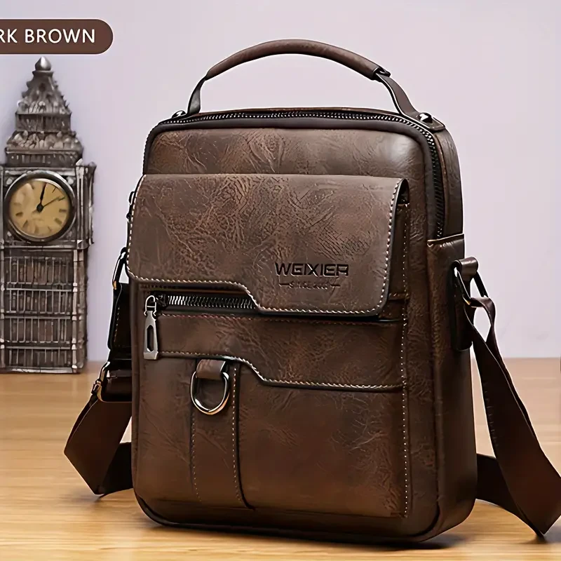 Vintage Leather Crossbody Bag